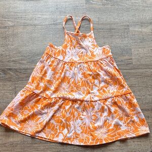 Cat & Jack Vibrant Orange and White Sundress